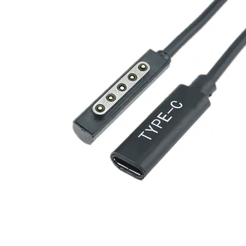 Зарядное устройство USB Type C PD Адаптер зарядного устройства, кабель для зарядки, штекер постоянного тока, конвертер для Microsoft Surface Pro